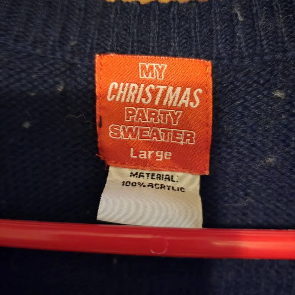 Ugly Christmas Sweater Vest Snowman Adult Size Large Button Up Christmas Party - Picture 4 of 5